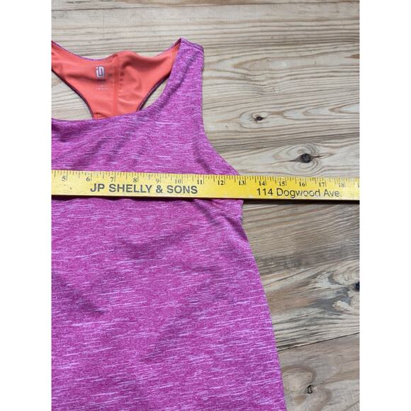 ID Ideology Sleeveless Workout Dress Big Jr/Girls L Pink Shock Heather Racerback - Picture 5 of 9